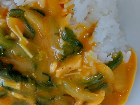 ほうれん草もりもりカレー